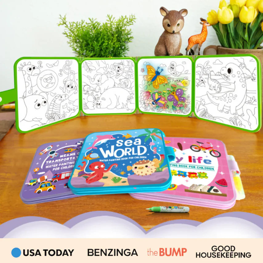 Montessori Water Coloring Book