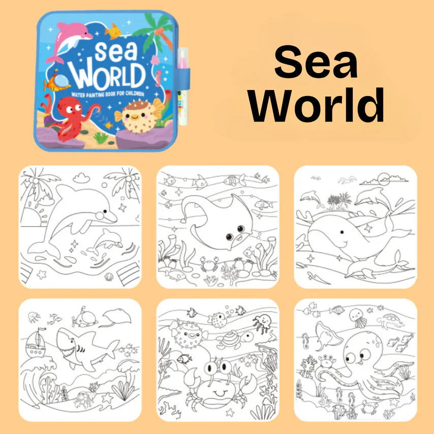 Montessori Water Coloring Book