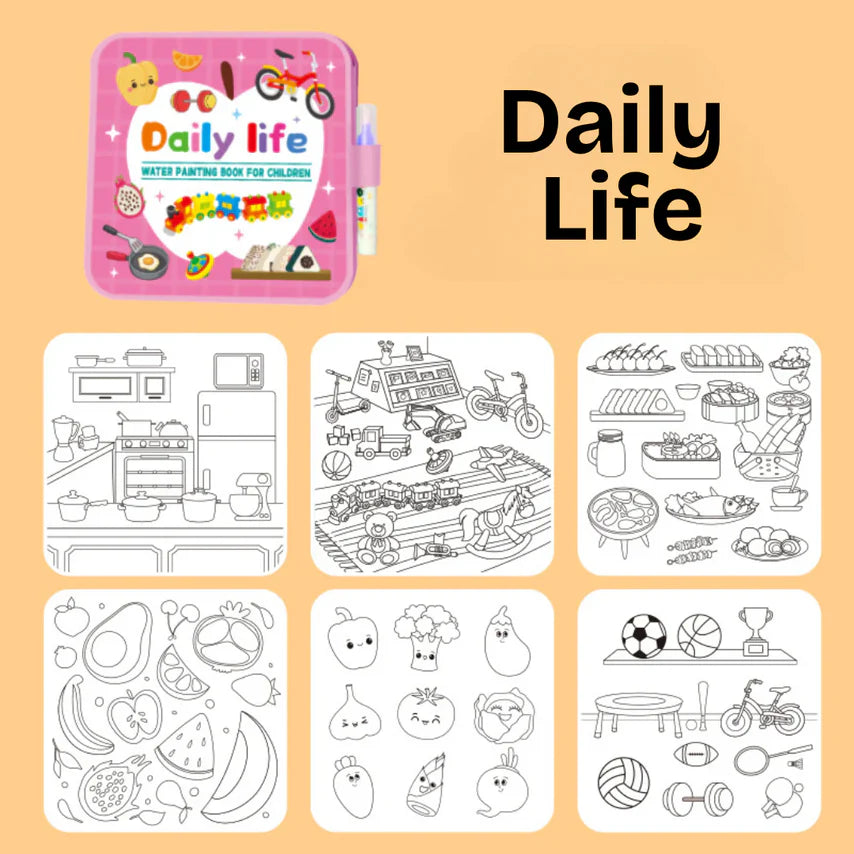 Montessori Water Coloring Book