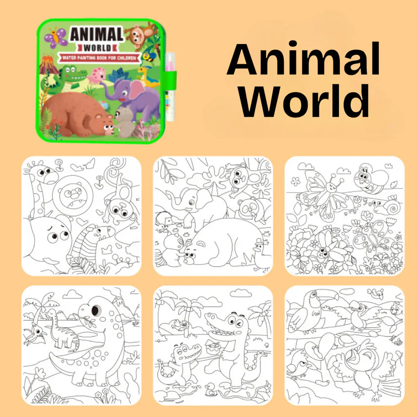 Montessori Water Coloring Book